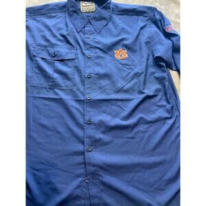 Auburn University AU Flyweight Drake Button Down Shirt‎ Blue Size Small